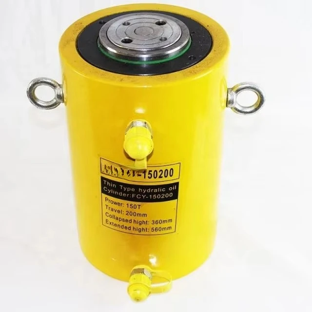 200MM Working Stroke for Building Factory Extra Large 150T Hydraulic Cylinder Jack FCY-150200