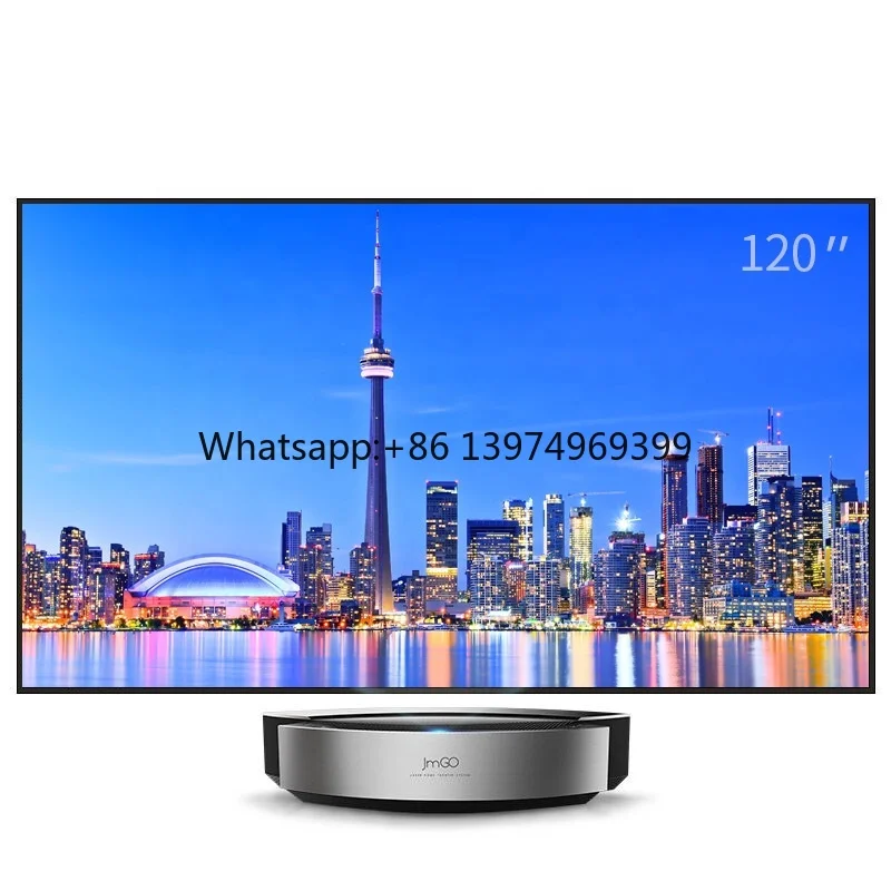 PET Crystal CBSP 4K 100 Inch Fixed Frame Ultra Short Throw UST  Screen Ambient Light Rejecting ALR Projector Screen