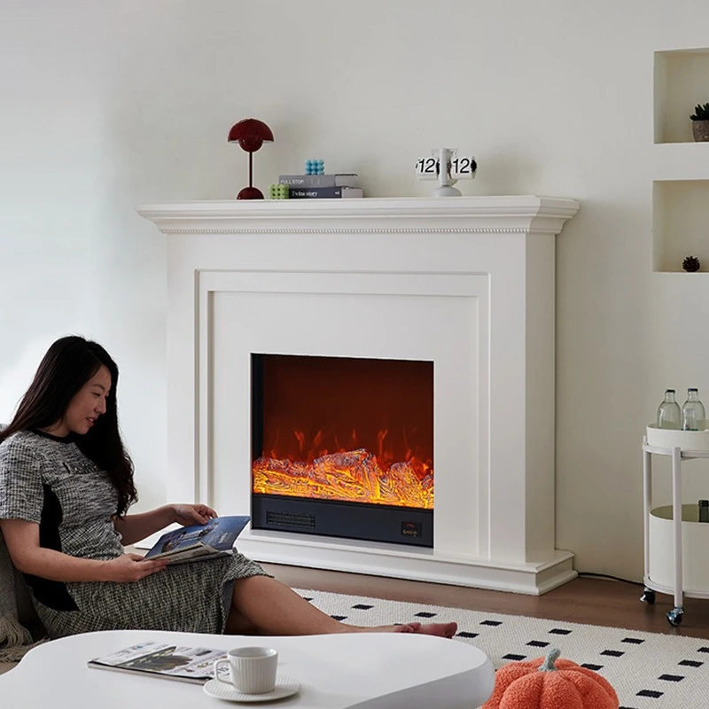 For1.2/1.5 Meter Fireplace Decorative Cabinet Home Bedroom Villa Living Room Simulation Flame Fireplace