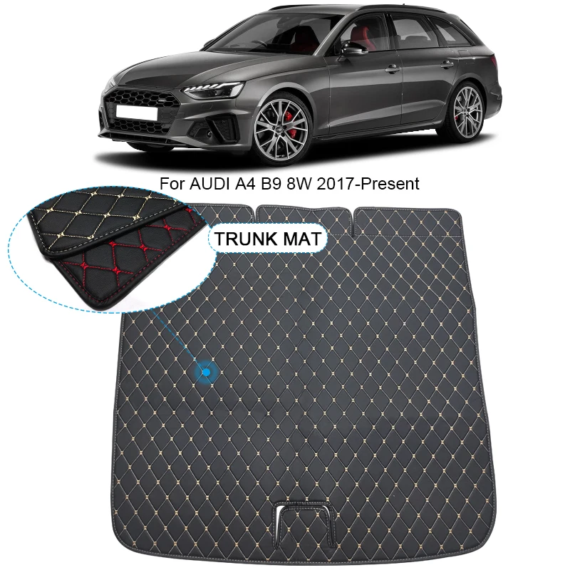 Custom Car Trunk Main Mats Waterproof Anti Scratch Non-slip Protect Cover Accessory For Audi A4 B9 8W 2017-Present Wagon Sedan