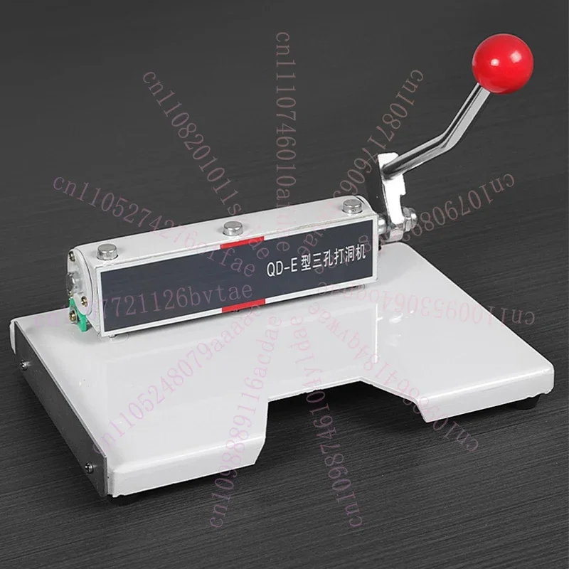Heavy-Duty Three-Hole Punching Machine QD-E Model Personnel File Binding Machine Punching Machine Binding Machin 5MM Hole Diame