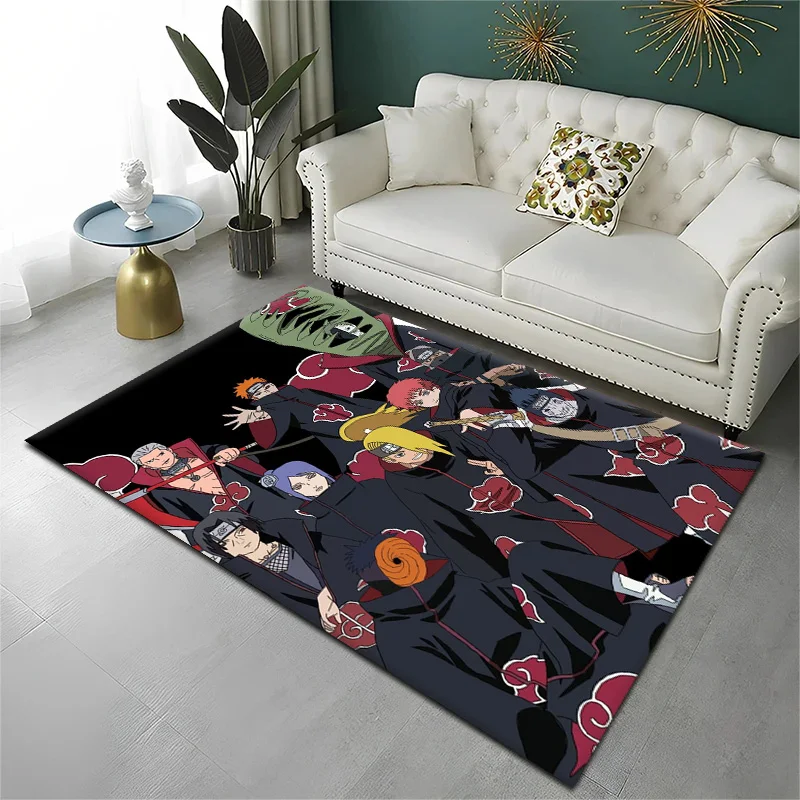 Cosplay N-Naruto Uchiha Anime I-Itachi Carpet Rug for Bedroom Living Room Decor Sofa Home kids Game Area Rug Non-slip Floor Mat