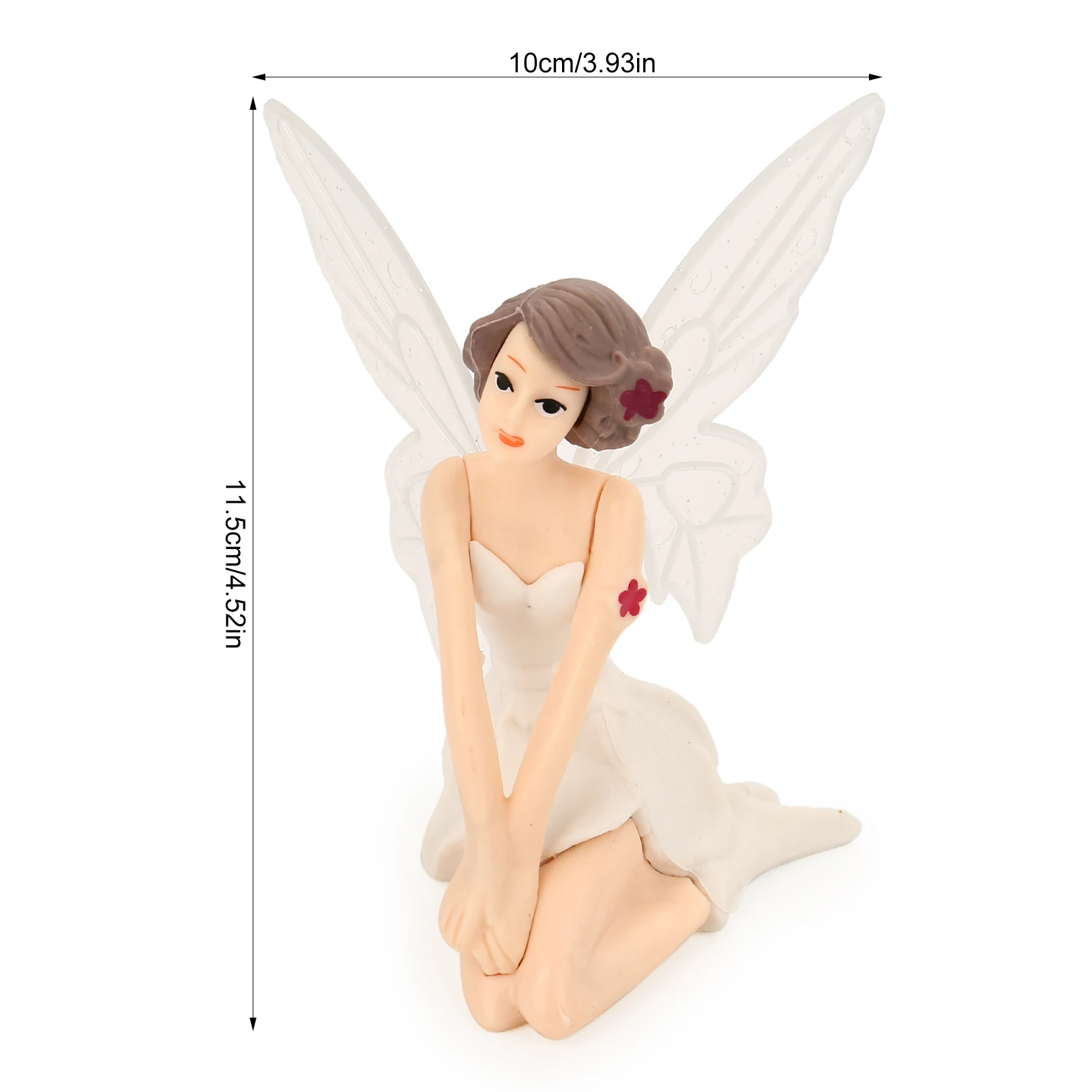 

3pcs Cake Decoration Sculpture Fairy Tale White Fairy Decorative Ornament For Cake Dessert Christmas Thanksgiving Table Decors
