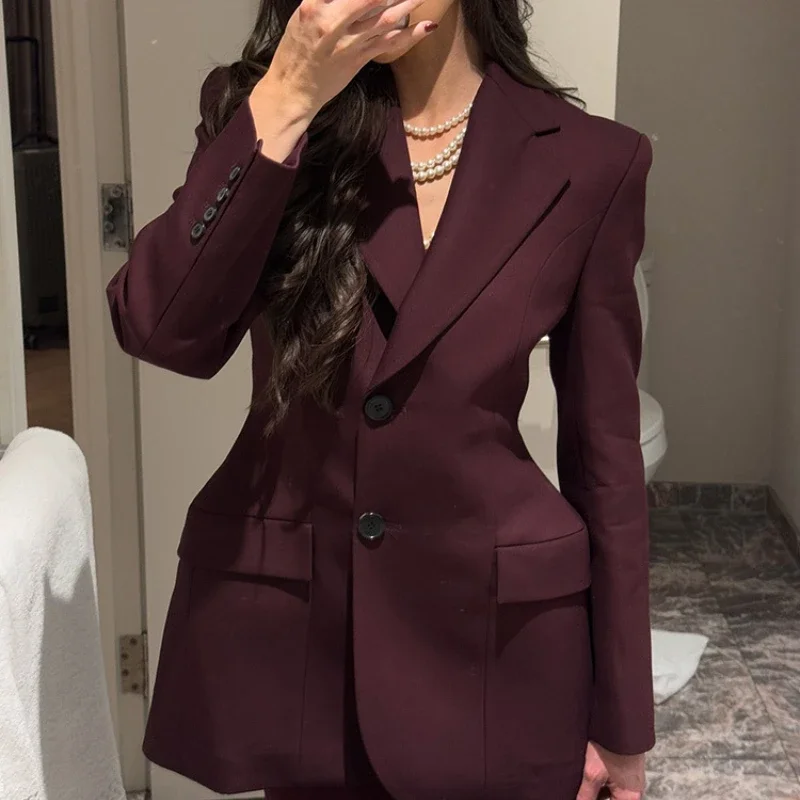 Elegant Long Sleeve Short Blouse Women Deep V-Neck Casual Commuter Jacket Office Female Formal Lapel Thin Jacket