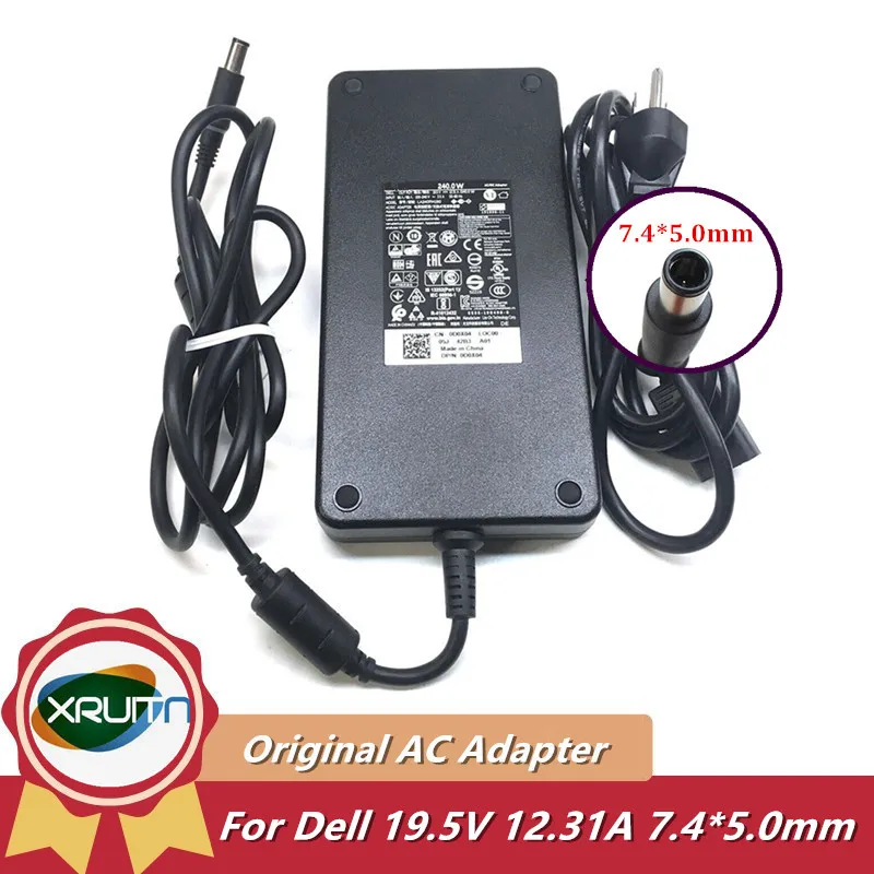 Original HA240PM190 19.5V 12.31A 240W Laptop Adapter Power Charger for Dell Alienware x15 R1 DA240PM190 LA240PM190 0D0X04 0CTX6T