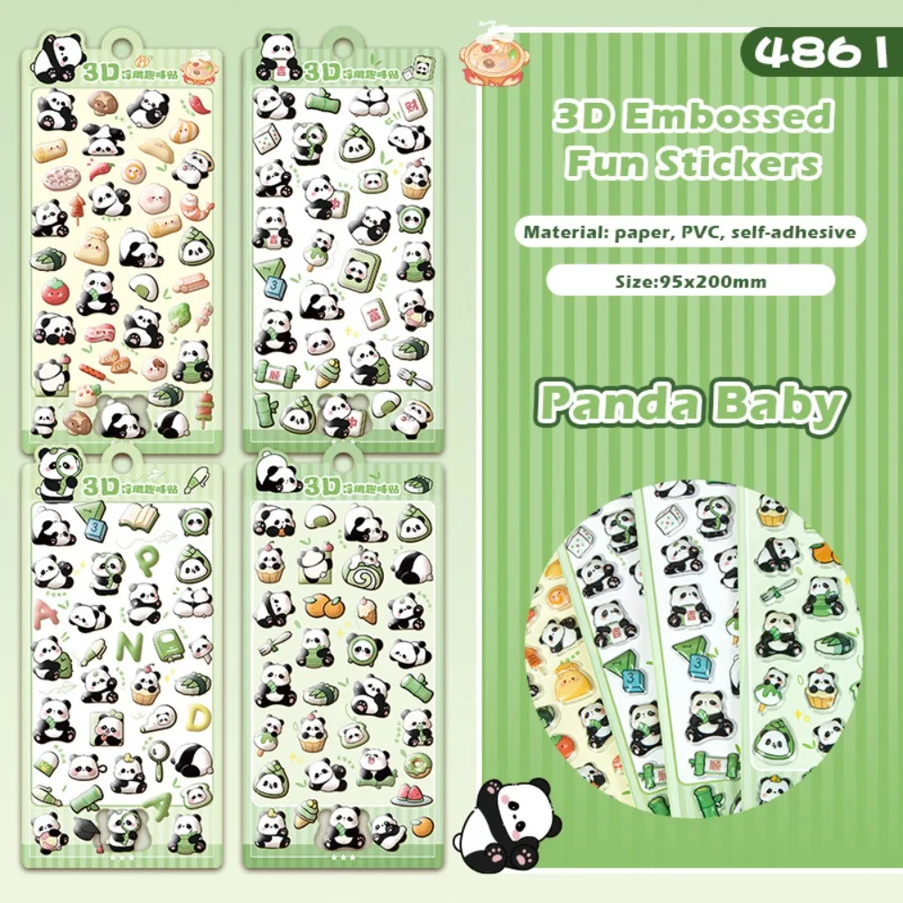 

4pcs/Set Capybara 3D Drop Relief Sticker DIY Scrapbooking Journaling Stationery Diary Decor DIY Decor Stickers Crystal Stickers