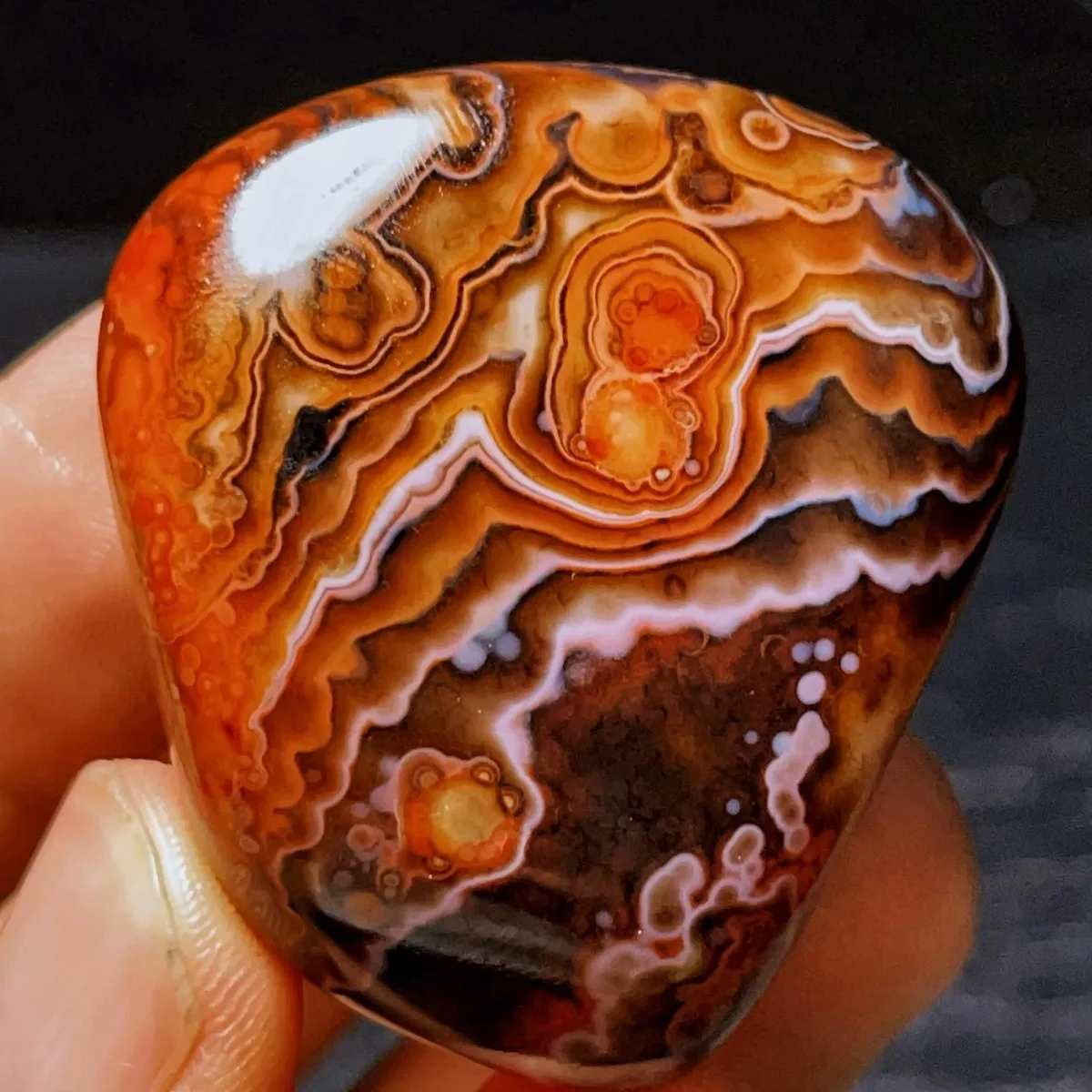 Natural Banded Agate Natural Banding, Polished Tumbled, Rainbow Color, Vase Filler, Crystal Collection, Table Display