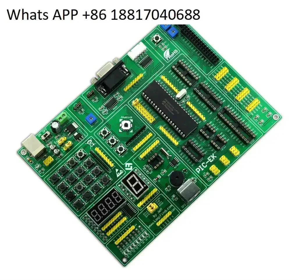 PIC16F887  MCU Learning Development Board PIC-EK Supports 8 / 14 / 18 / 20 / 28 / 40-pin PIC