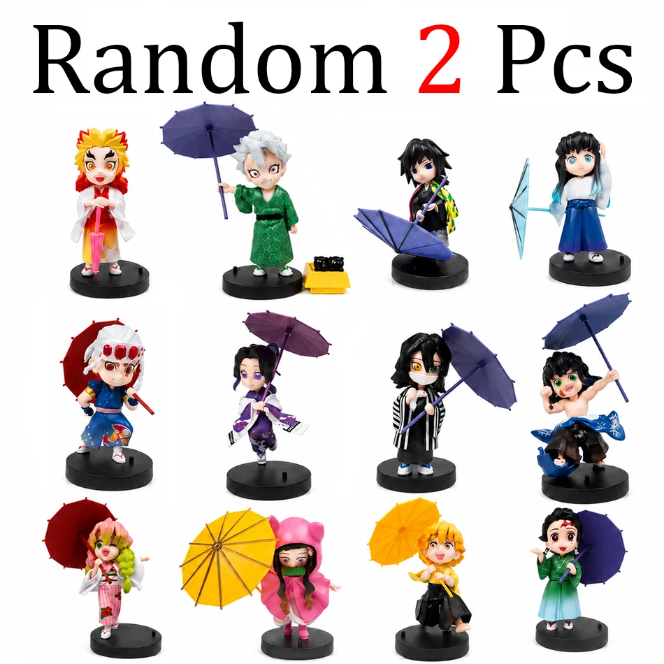 Anime Demon Slayer Kimetsu No Yaiba Figuur Plum Rain Serie Stijl Karakter Krijger Actie Model Figurine Collectible Speelgoed Cadeau
