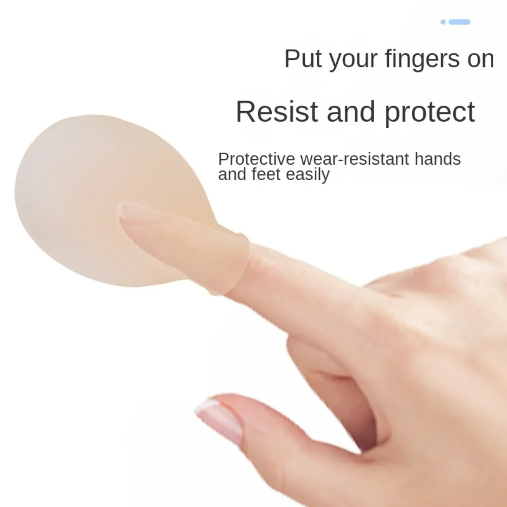 Cubierta protectora de silicona duradera, cubierta protectora impermeable a prueba de infecciones para los dedos del pie, paquetes de hielo, herramientas para el cuidado de los pies y las manos, 5 uds.