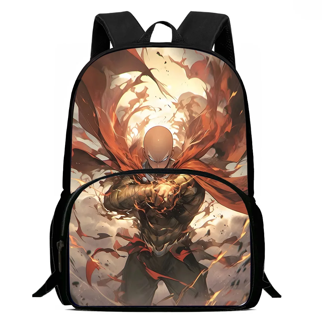 Anime One Punchs Mann Rucksäcke Jungen und Mädchen Student Geburtstags geschenk Kind Schult aschen große Kapazität Camping langlebigen Rucksack