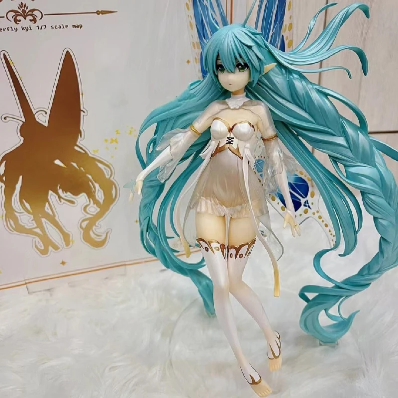 

Original Hatsune Miku Butterfly Ji Anime Figure Decoration Pvc Action Figurine Doll Model Boxed Collection Toys For Girls Gifts