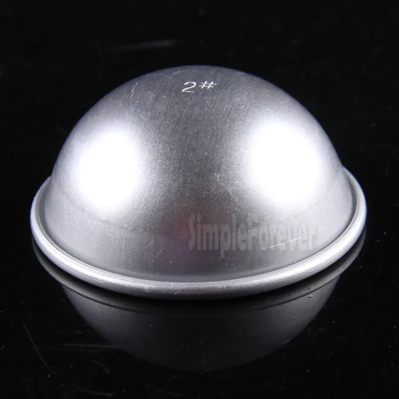 300pcs 3 Sizes S M L DIY Fashion 3D Aluminum Alloy Ball Sphere Bath Bomb Mold Cake Pan Tin Baking Pastry Mould