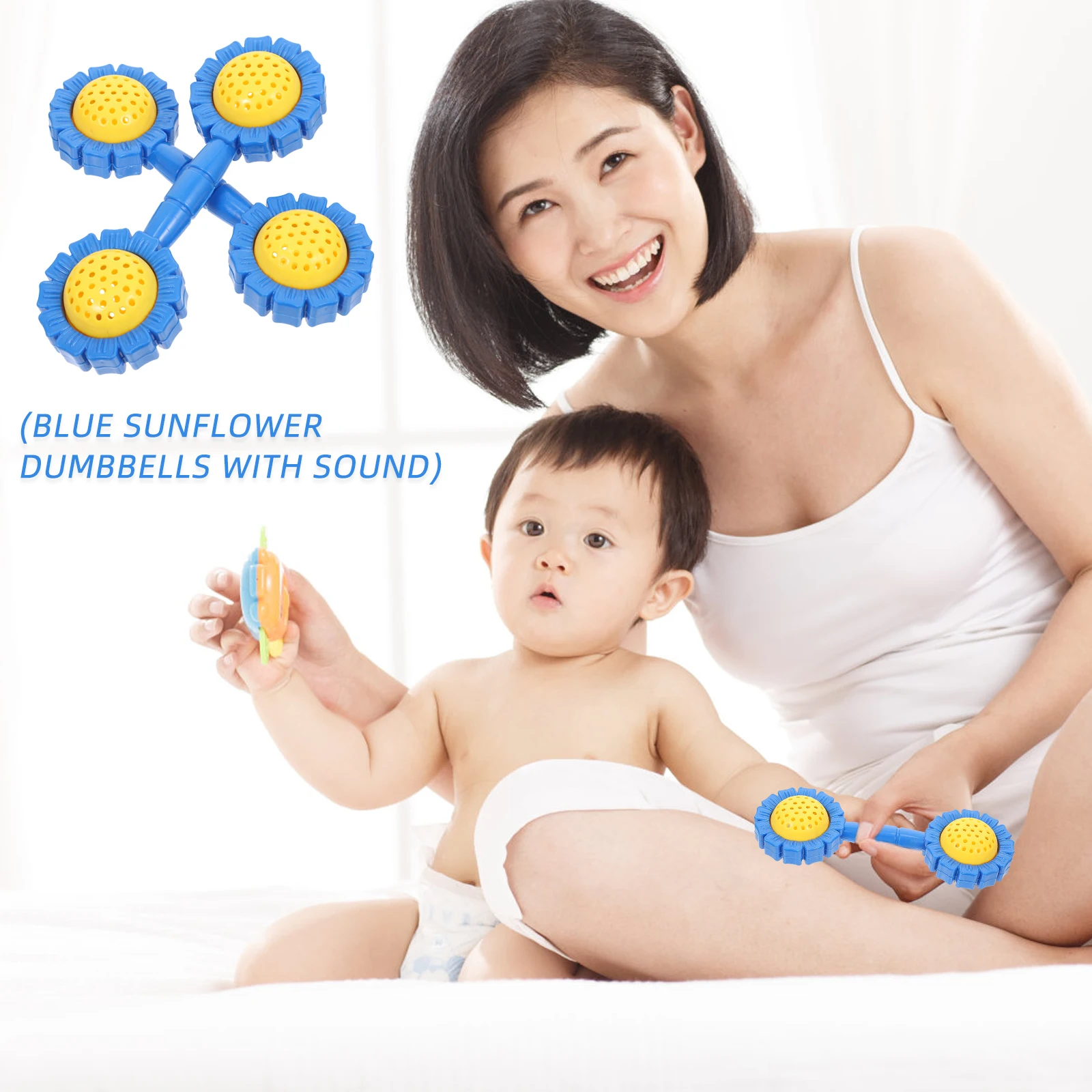 

2pcs Creative Kids Dumbbell Cartoon Gymnastics Props Bright Color Adorable Children Fitness Tool Dance Performance Vocal