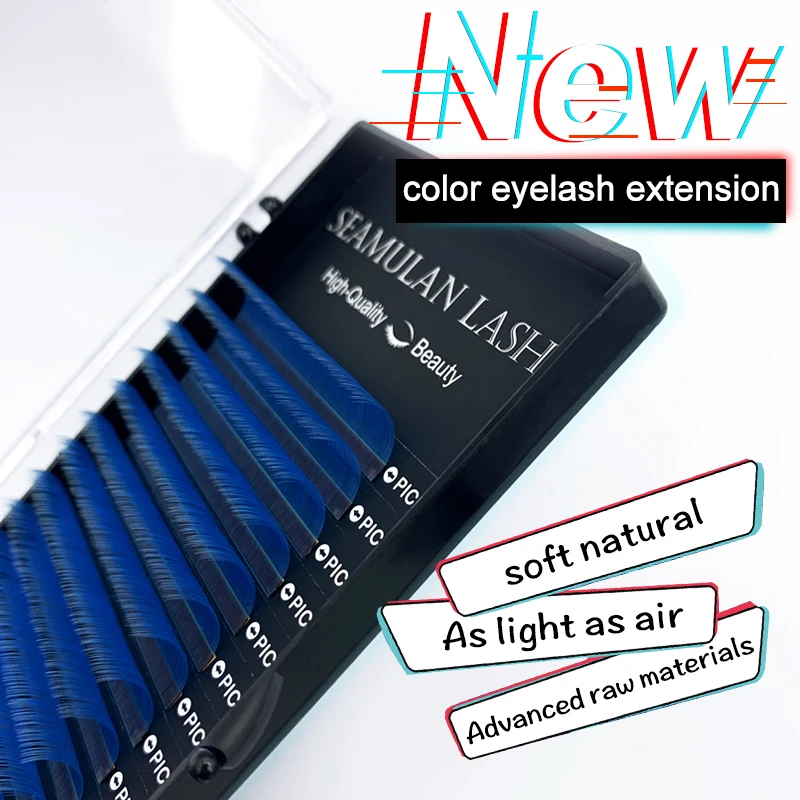 

Mix Color Eyelash Extension Maquiagem Individual Mink Colored Lashes False Gradient Eyelashes Professional Salon Makeup tools