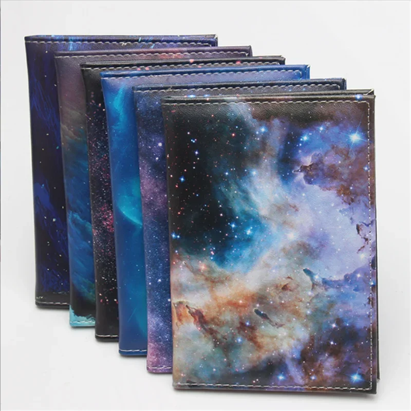 Fashion Starry Sky Passport Holders Men/Women Travel Passport Cover Bag Pvc Leather 3D Design Cover On The Passport for Travel