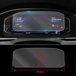 For Volkswagen VW Passat B8 2019-2021 Car Dashboard Instrument Panel LCD Screen Tempered Glass Protective Film Anti Scratch