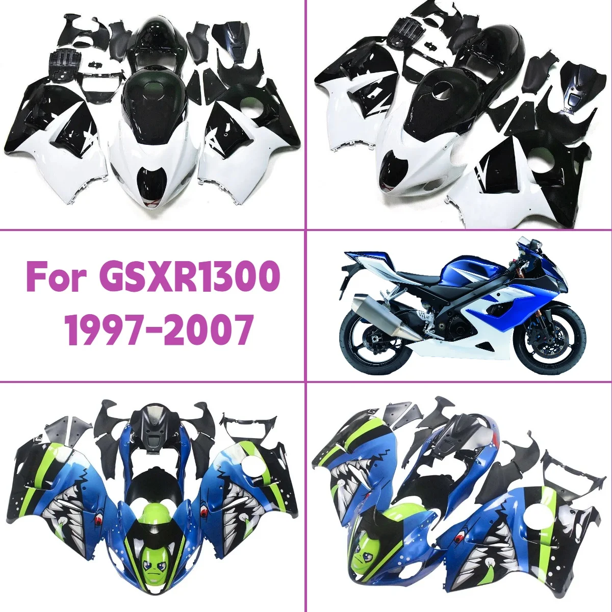 

1997-2007 GSX1300R Full Injection Motorcycle Bodywork Cover Fairings for 97-07 Suzuki GSX 1300R Fairing Kit High Quality