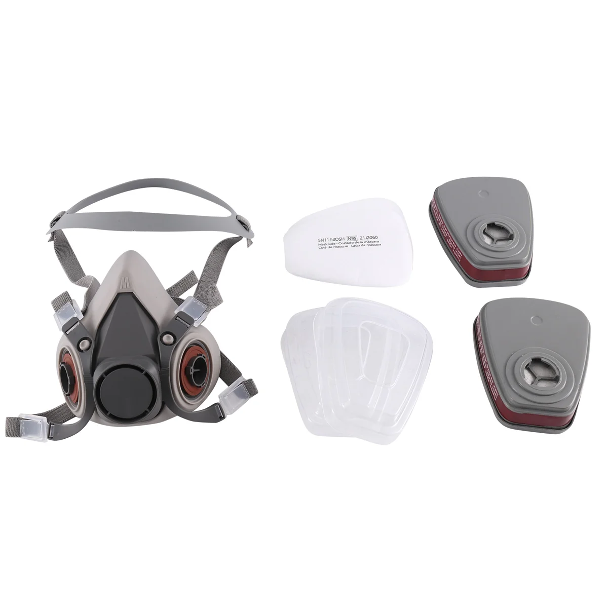 A43MM Respirator Mask with Filters Reusable Elastomeric Respirators Mask for Painting Dust Solder Construction