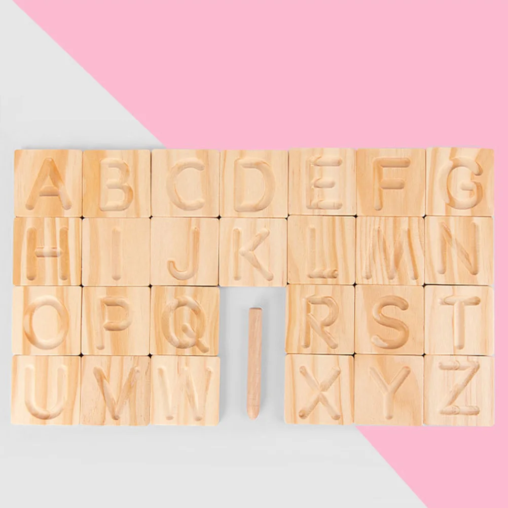 

Letter Drawing Board Children Educational Playthings Wooden Word Spelling