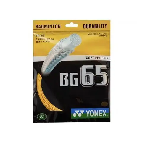 YONEX Badminton Racket String BG65 (0.7mm)  Durable Network Badminton String