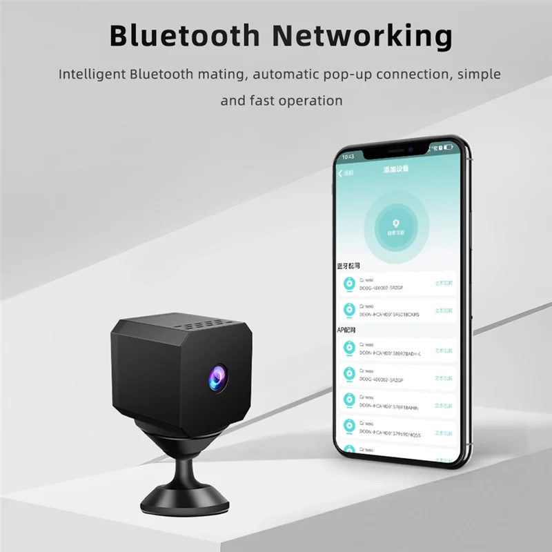 

JABS-Wifi Mini Camera, Small Camera, Real-Time Record,AI Motion Detection Camera, Auto Night Vision Cameras For Home Security