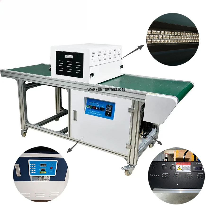 385nm LED UV Curing Machine for Screen Printing LED Ink Post-press Equipment Conveyor Dryer