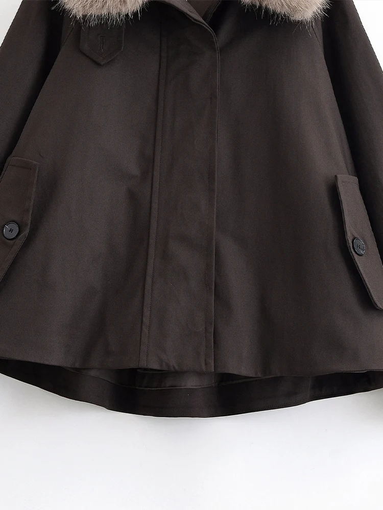 欧米風 2025秋冬新作 レディース ゆったり 多機能 ラペル 防水 パーカー ジャケット