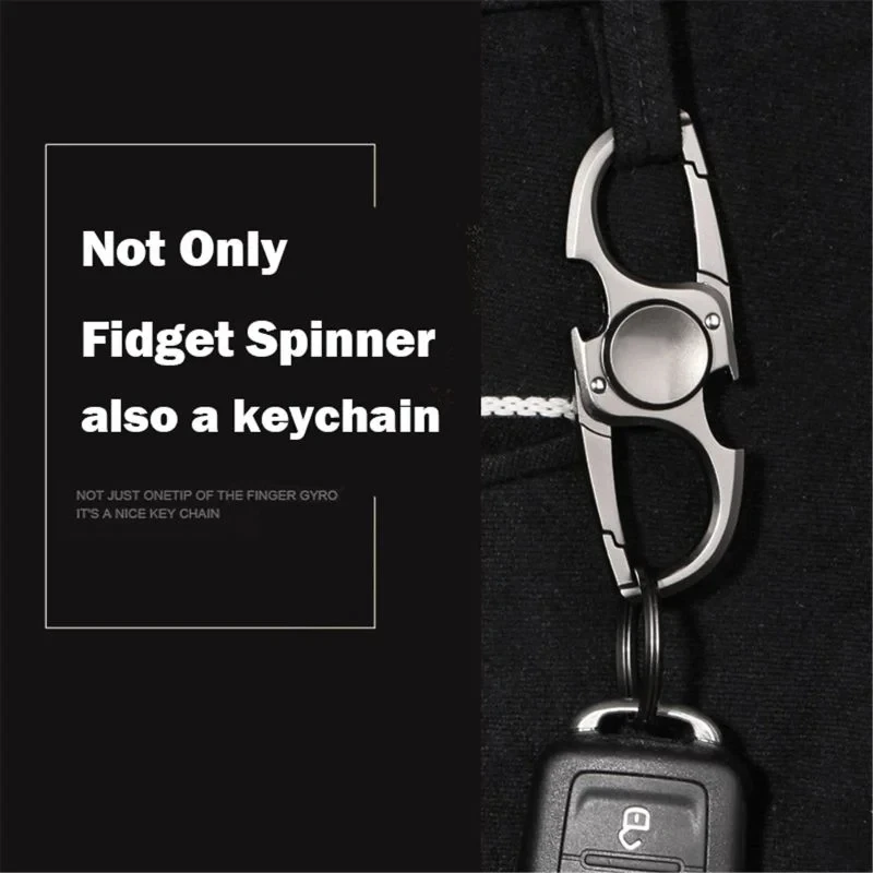 Multifunctional Finger Spinner Fidget Hand Spinner Anti-Anxiety Toy Relieves Stress Spinner Ketchain Bottle Opener Fidget Toys