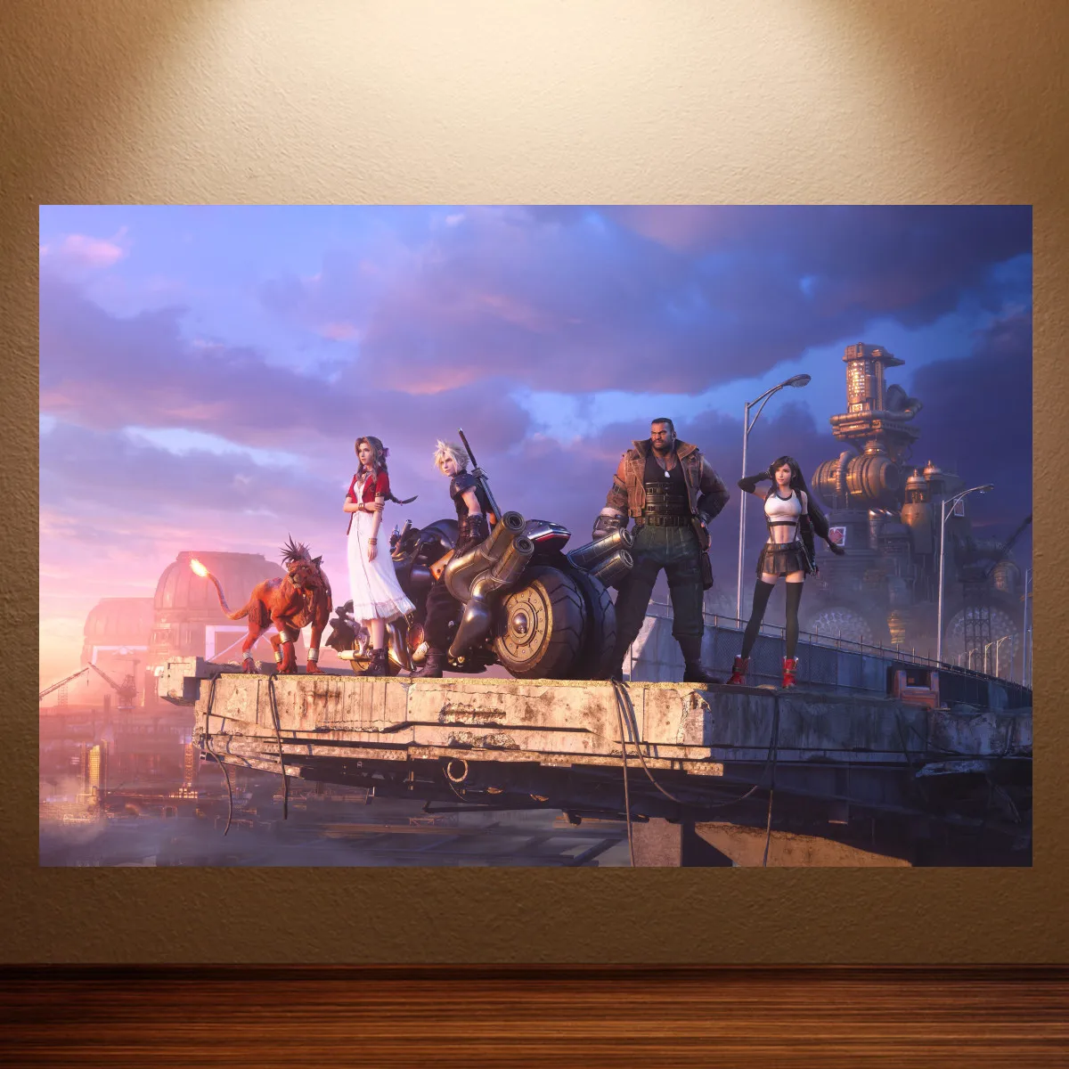 Final Fantasy VII Rebirth Poster Final Fantasy Classic Game Anime Poster Canvas Wall Painting Living Room Wall Decor for Bedroom