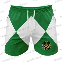 Green Ranger Power Coin Power Rangers Gym Shorts Casual Layer Quick Drying Beach Pants  Surfing Loose Summer Vacation