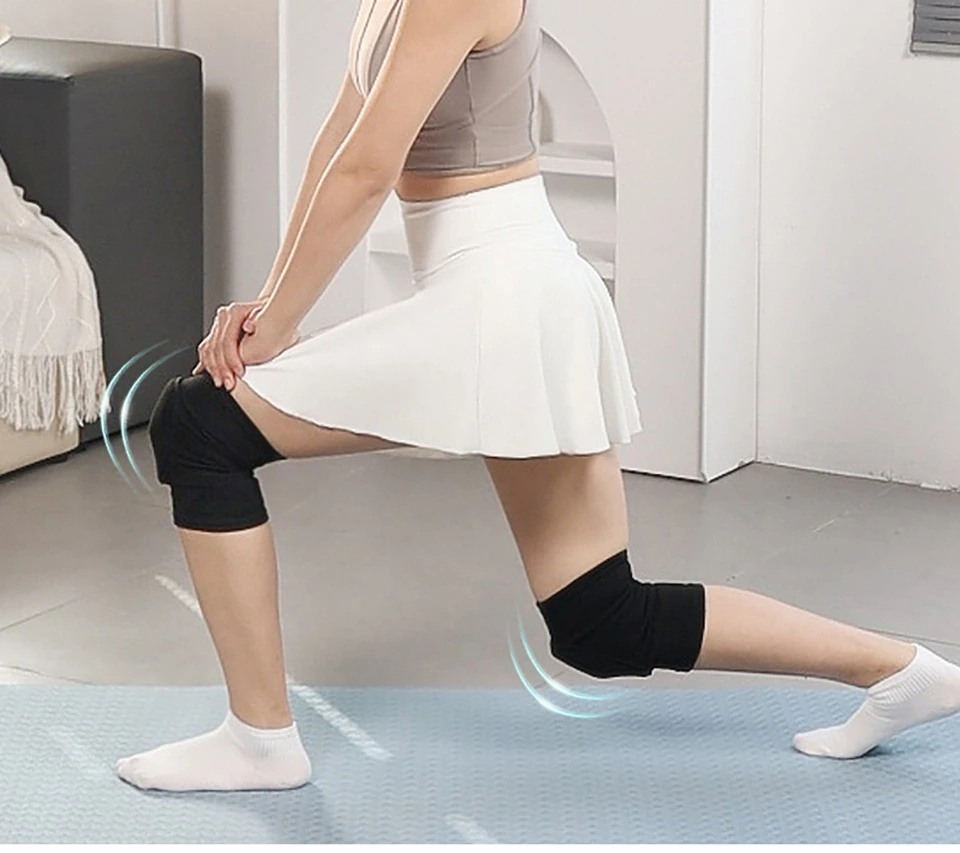 Loogdeel 1 Paar Sport-Knieschoner für Männer, Frauen, Kinder, Knieschutz, Kniebandagen für Tanz, Yoga, Volleyball, Fußball, Radfahren – Detail 7