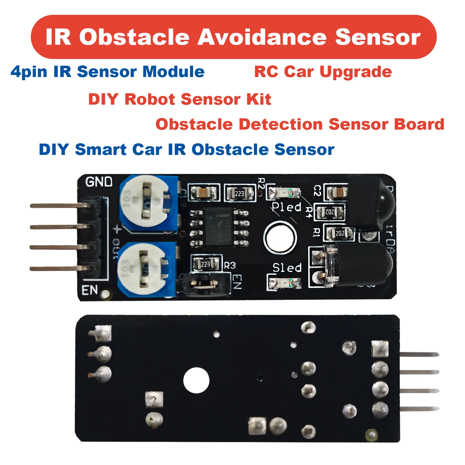 Module de capteur infrarouge anti-obstacles KY-032, 1 à 10 pièces, pour voiture intelligente, robot, 2-40cm, 3.3V, 5V, sortie numérique TTL pour Arduino DIY