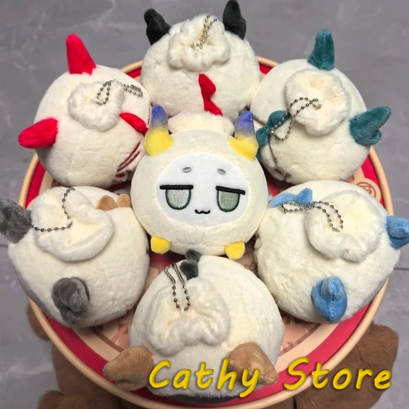 Official Arknights Game Peripheral Dragon Bubble Collection Soft Plush Doll Keychain Mini Chongyue Ling Nian Shu Yu Toy Decor Fa