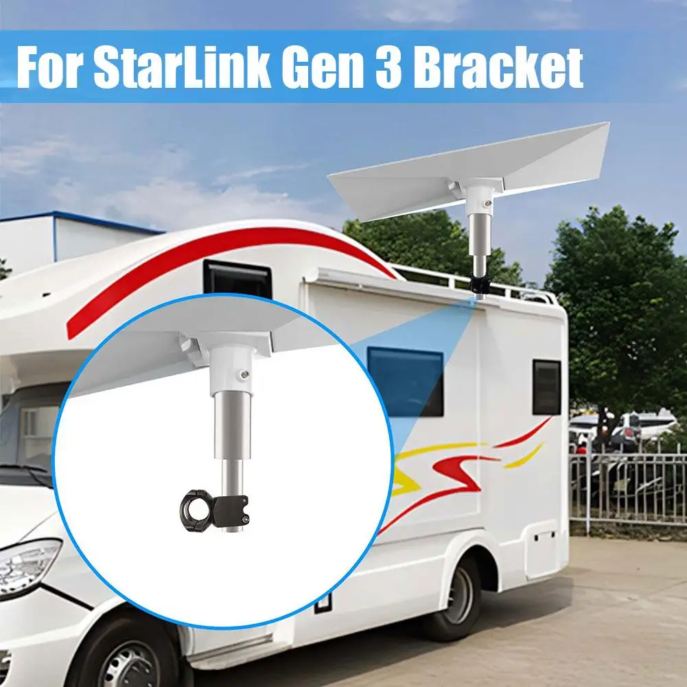 

for StarLink Gen 3 RV Ladder Mount Roof Rack Bracket Satellite Metal Chain Standard Installation Generations Wall Mounting S3O4