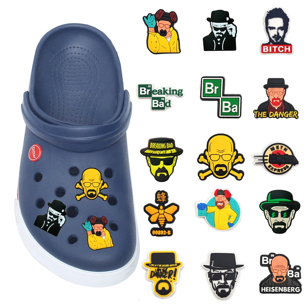 1pcs Shoe Charms Decorations Cartoon Shoe Accessories Clog Garden Sandal Buckle Boys Girls Kids Jeans Women Charm Xmas Gifts