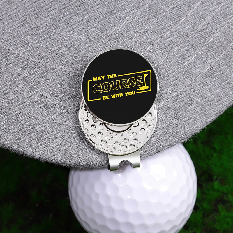 Fiction Film Fashion Golf Cap Clips Magnetic Golf Ball Marker Hat Clip 0.98 pollici Ball Marker Golf Clip regalo per uomo donna golfista