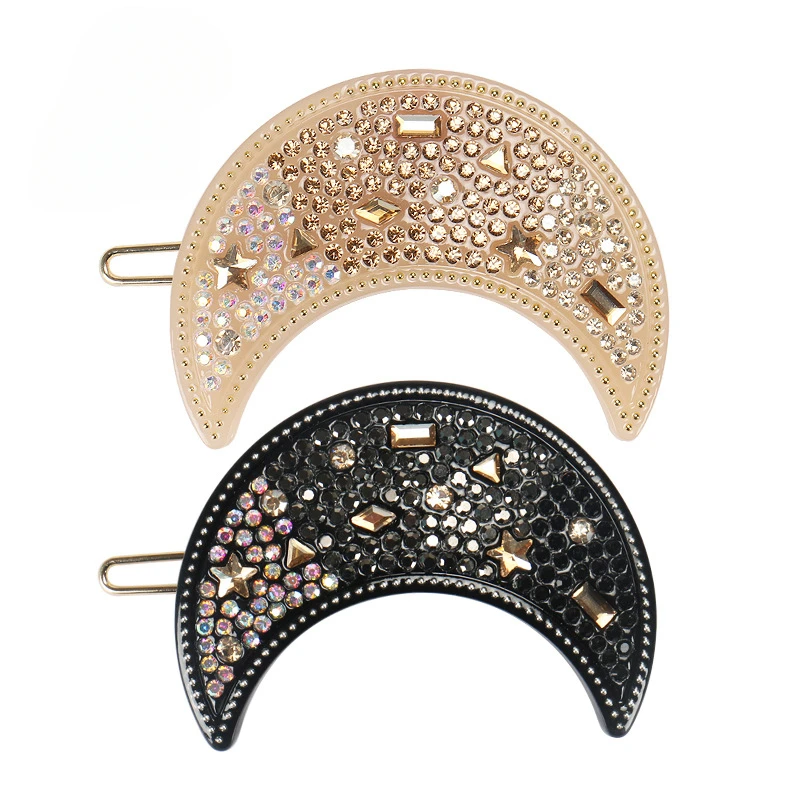 

Sparkling Rhinestone Hair Clip from Starry Collection, European and American Fashion Hairpin for Side Hairstyles and Broken Hair