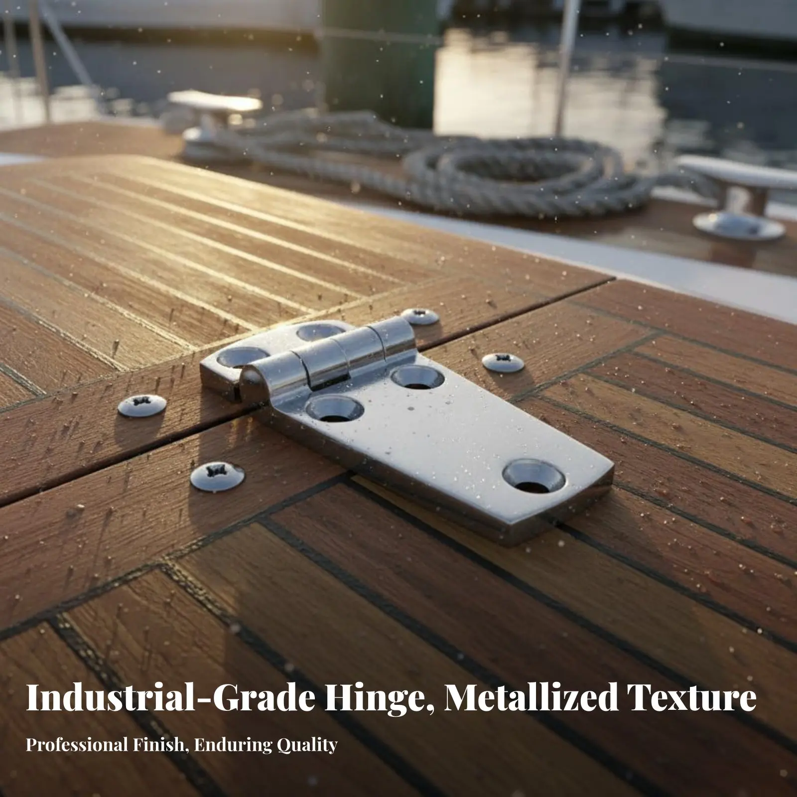 

316 Stainless Steel Hinge Sturdy Duty Boat Hinge Seafaring Hardware Rust Resistant Exact Cast for Yachts