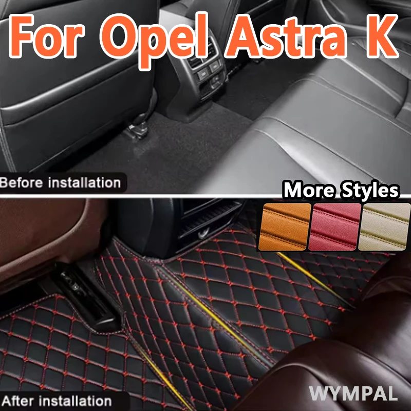 

Luxury Custom Automotive Car Floor Mats For Opel Astra K 2016 2017 2018 2019 2020 Auto Luxury Leather Men Women Car Mats Full