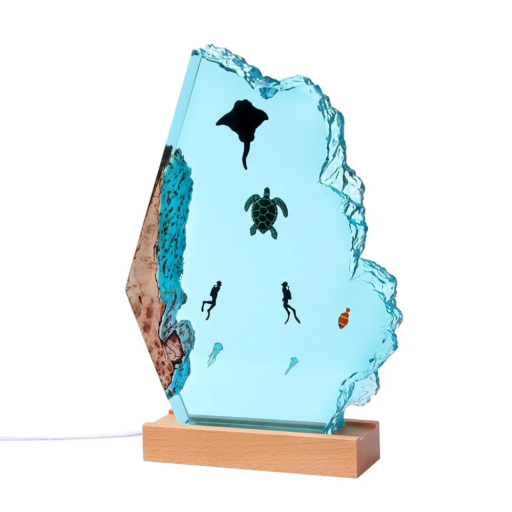 

European marine diver micro landscape decoration housewarming commemorative gift epoxy resin handicraft ornament