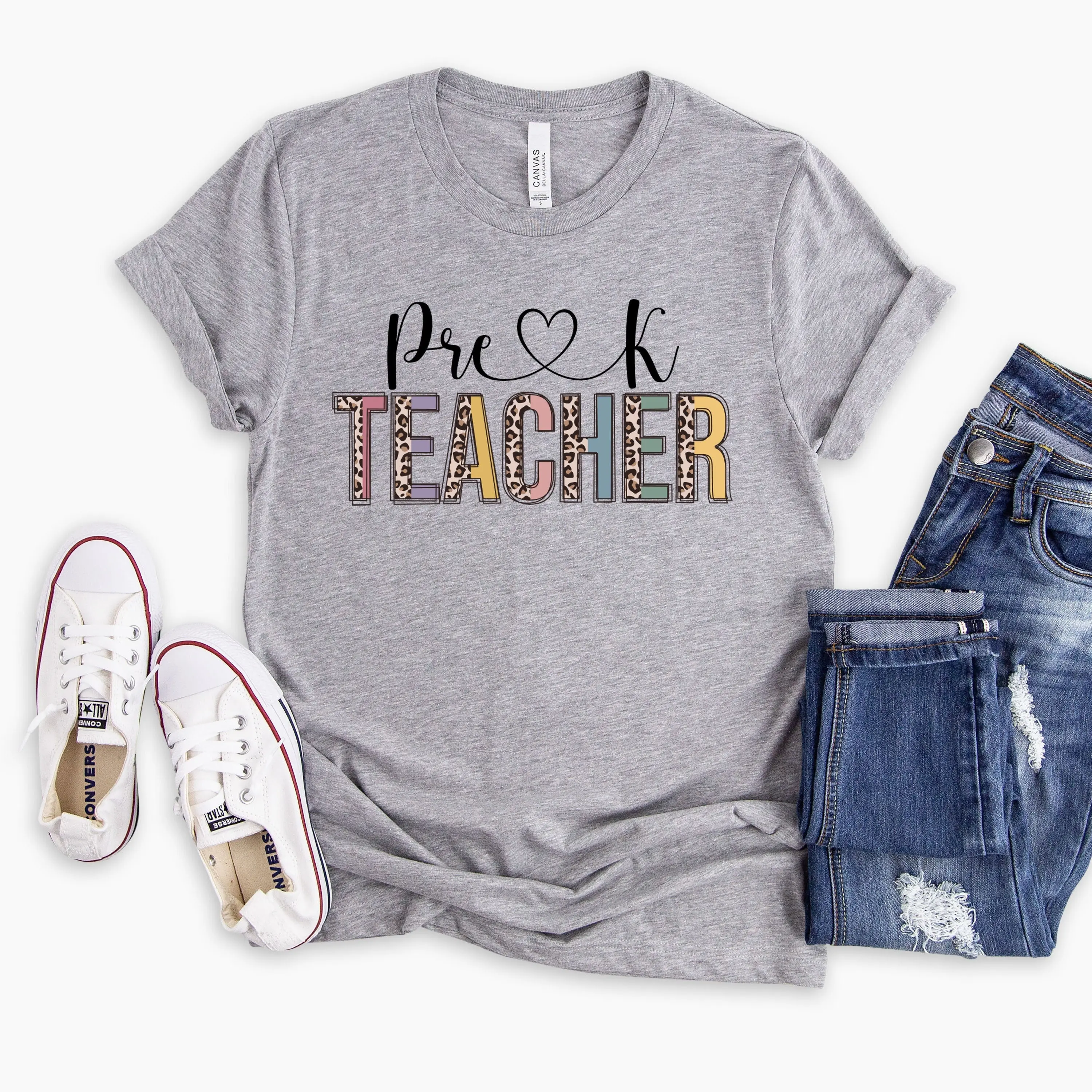 Pre k teachin' shirt teahcer leopard cheetah prinT T teacher gift kindergarten crew