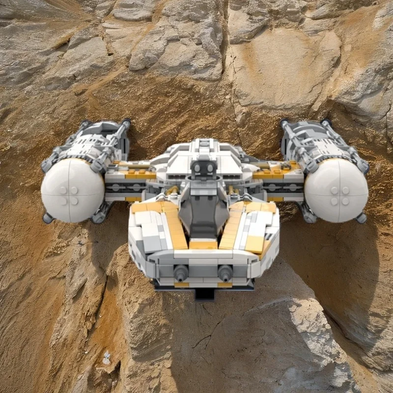 1914pcs MOC Rebels Bva Y Wing Star Battle Model Building Blocks Home Decor Desk Display Shelf Accent Collection Gift For Adults
