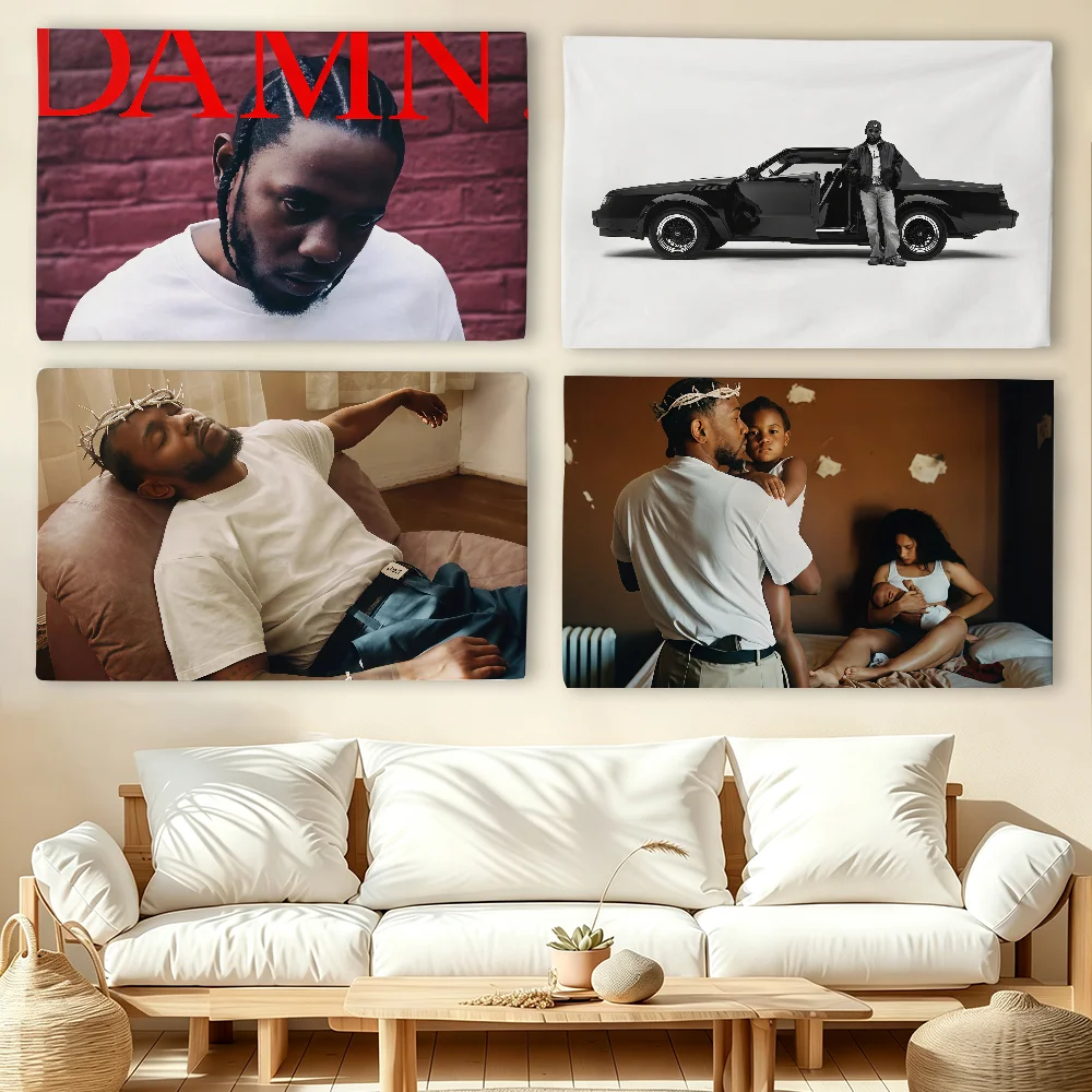 American rapper K-Kendrick L-Lamars flag For Living Room Home Dorm Decor Wall Outdoor Camping Party Banner Gifts