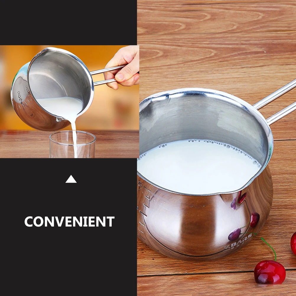 

1Pc Durable Stainless Steel Melting Pot Chocolate Heating Bowl Cooking Container For Home Kitchen
