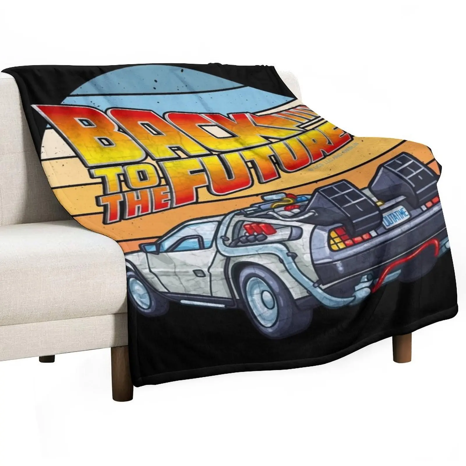 Back to the Future - DMC DeLorean Throw Blanket Sofa Throw heavy to sleep Decorative Sofas Blankets