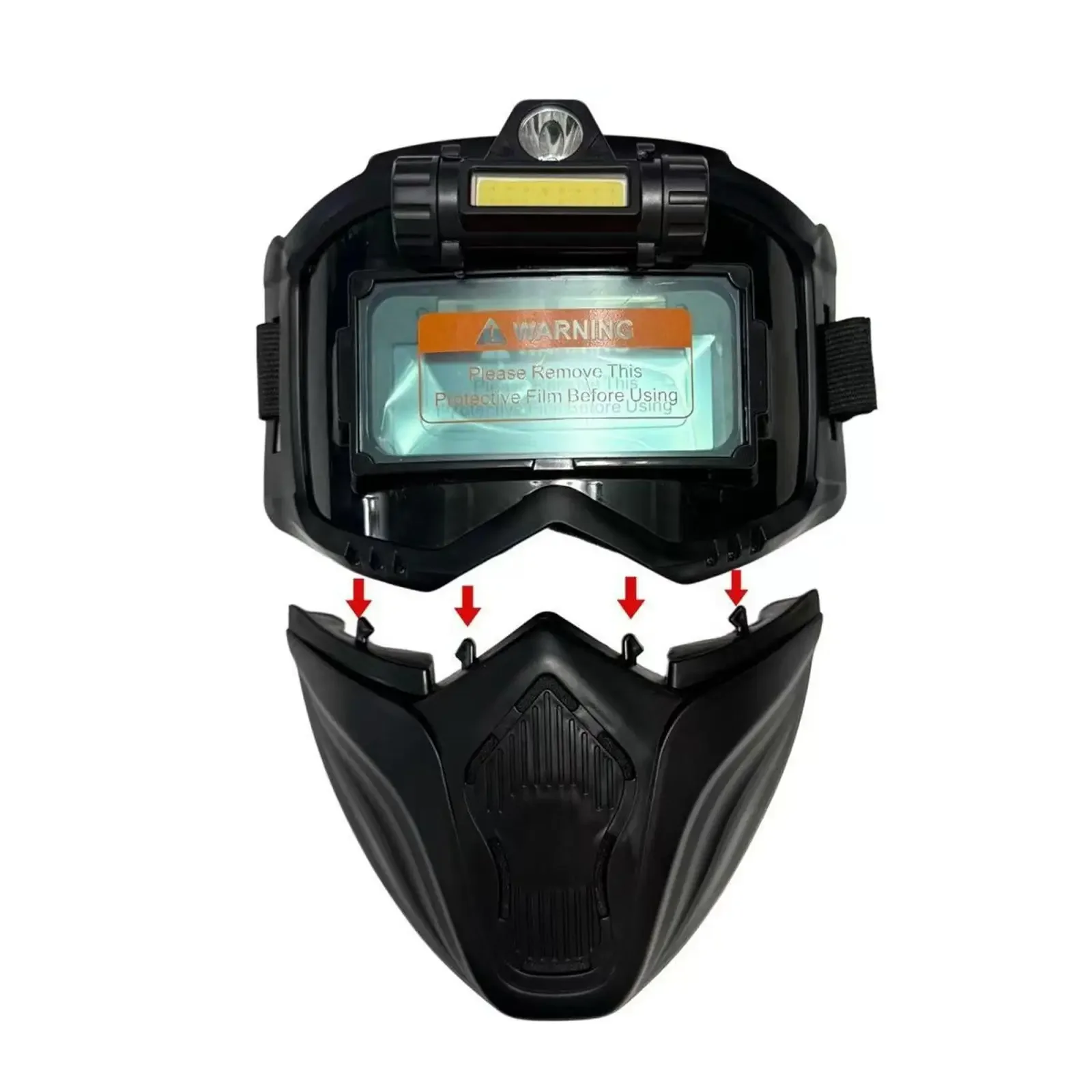 Welding Mask Auto Darkening Welding Face Cover Welding Lightweight Supplies Premium Face Hood for Cover Protection
