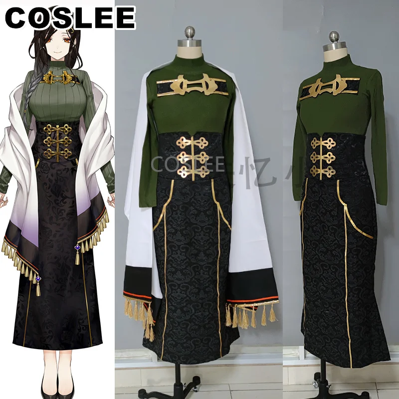 COSLEE Vtuber Hololive Shirayuki Tomoe Uniform Cosplay Costume Halloween Carnival Party Outfit Unisex Clothes Custom Made NEW