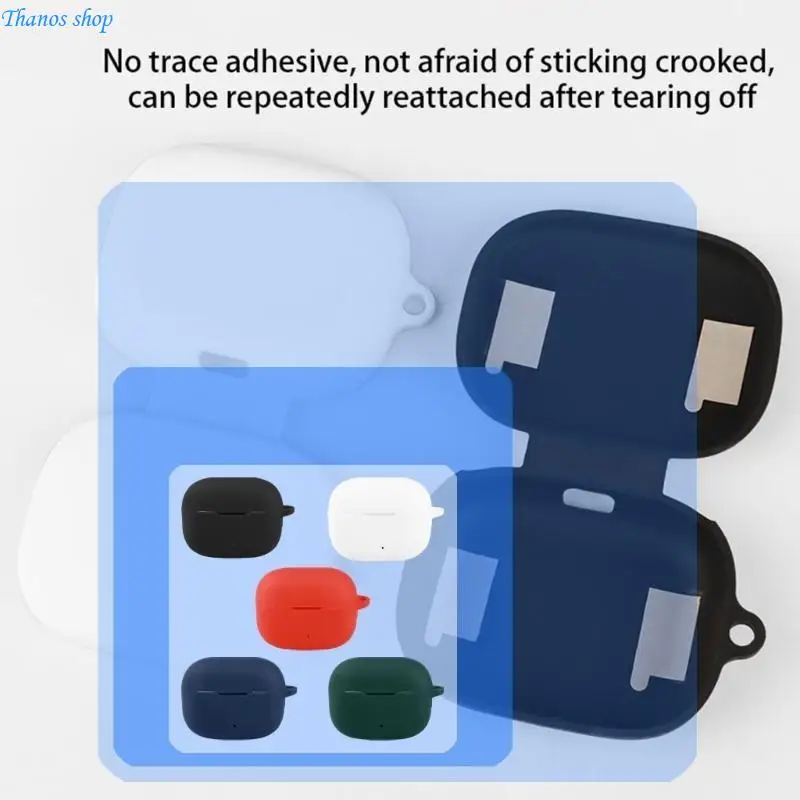 

Чехол для наушников, противоударный чехол, защита от царапин, моющийся силиконовый корпус, улучшает сцепление и стабильность