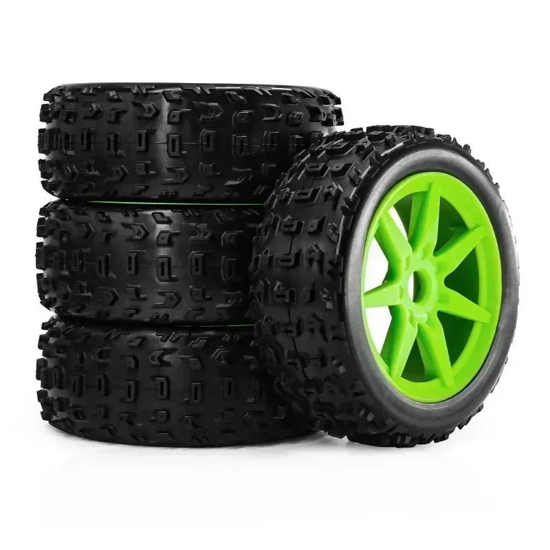 4pcs 118mm 1/8 RC Off-Road Buggy Tires Wheel 17mm Hex for ARRMA Typhon Talion Redcat Team Losi Kyosho HPI WR8 HSP RC Car